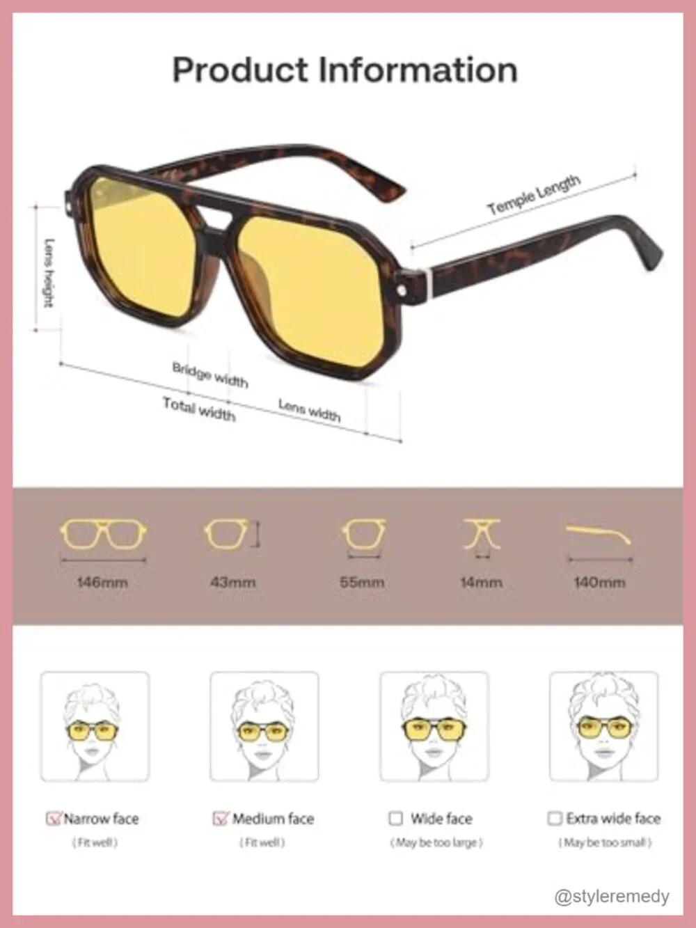 Retro Polarized Square Aviator Sunglasses UV400 Protection
